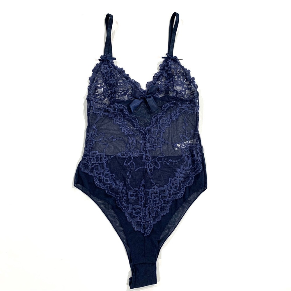 Real Lingerie Women’s Blue Lingerie Bodysuit